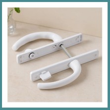 Bezos Pvc Kilitli Banyo/wc Kapı Kolu Beyaz Mac