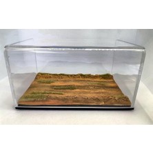 1/43-1/64 Ölçek Diecast Desert Road Diorama Zemin ve Case