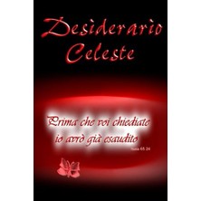 Desiderario Celeste – Versione Nero, 10,16 cm x 15,24 Cm, 10 mm Çizgili Defter: Prima Che Voi Chiediate Io Avrò Già Esaudito - Isaia 65 24