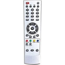 Uydu Alıcılı LED Tv Kumandası, Kırmızı Logolu Model