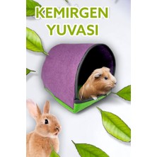 2 Kg'a Kadar Kemirgenler Için Keçe Ginepig Uyku Evi ve Sıcak Yuva