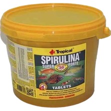 Tropical Spirulina Super Forte %36 Tablet 100 Adet Yüksek Kaliteli Akvaryum Balıkları İçin Beslenme