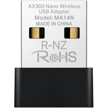 MA14N AX300 Mbps Nano USB Wi‑fi 6 Adaptörü, Kolay Kurulum, Windows & Linux Uyumlu, Tak‑çalıştır