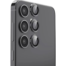 Techroid Samsung Galaxy S25 Raze Metal Kamera Lens - Siyah