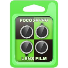 Techroid Xiaomi Poco X6 Pro Raze Metal Kamera Lens - Gümüş