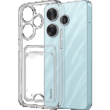 Techroid Xiaomi Redmi 13 4g Kılıf Kart Şeffaf Silikon - Şeffaf