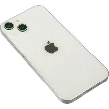 Techroid Apple iPhone 14 Diamond Kamera Lens - Yeşil
