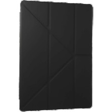 Techroid Samsung Galaxy Tab A9 Plus Kılıf Kalemlikli Mars Tablet Kılıfı - Koyu Gri