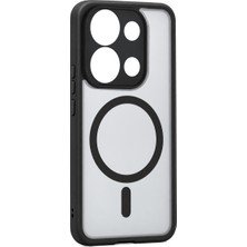 Techroid Xiaomi Redmi Note 13 Pro 4g Loji Magsafe Kapak - Siyah