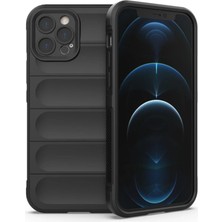 Techroid Apple iPhone 12 Pro Kılıf Optimum Silikon - Siyah