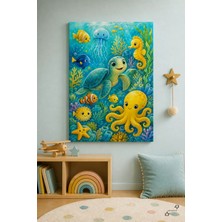 Deniz Altı Macerası — Çocuk — 30×40 cm Kanvas Tablo