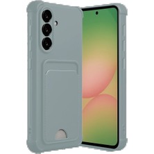 Techroid Samsung Galaxy A36 Kılıf Kelvin Kartvizitli Silikon - Açık Yeşil