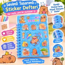 Tüftürük Capybara Sulu Kapak Stickerlı Not Defteri