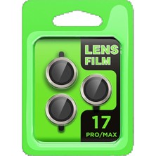 Techroid Apple iPhone 17 Pro Raze Metal Kamera Lens - Gri