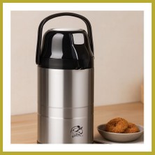 Bezos 304 Çelik 3.5l Pompa Musluklu Termos Bcks