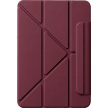 Techroid Apple iPad 2025 10.9 10.nesil (A16) Edz Manyetik Standlı Tablet Kılıfı - Mürdüm
