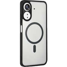 Techroid Xiaomi Redmi 13C Loji Magsafe Kapak - Siyah