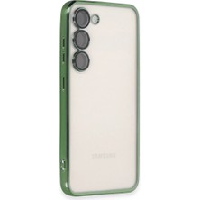 Techroid Samsung Galaxy S23 Plus Kılıf Razer Lensli Silikon - Yeşil