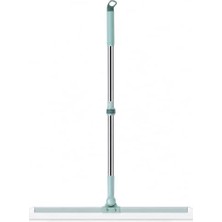 Mythriva Teleskopik Oynar Başlıklı Yer Çekçeği 35 cm – 60-100 cm Ayarlanabilir Saplı Cam ve Zemin Sileceği, Silikon Uçlu Çok Amaçlı Temizlik Aparatı