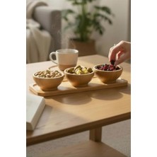 Sosluk; 4 Parça Bambu, Çerezlik, Kahvaltılık