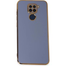 Techroid Xiaomi Redmi Note 9 Kılıf Volet Silikon - Mavi