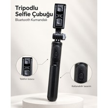 Techroid Fotoğraf ve Video Çekimleri Için Kablosuz Kumandalı Telefon Selfie Çubuğu