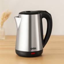 Techroid Çelik Kablosuz Su Isıtıcı Kettle 1.8l (360° Döner, Otomatik Kapanma)