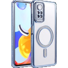Techroid Xiaomi Redmi Note 12 Pro 4g Joke Simli Magneticsafe Kılıf - Mavi