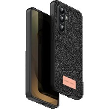 Techroid Onegif Samsung Galaxy A17 5g Bright Simli Kapak - Siyah