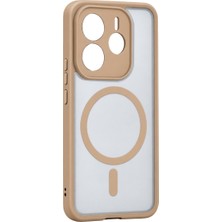 Techroid Xiaomi Redmi Note 14 4g Loji Magsafe Kapak - Çöl Titanyum