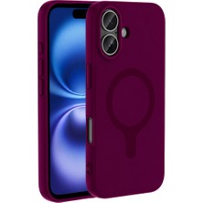 Techroid Joko Apple iPhone 16 Z Silikon Magsafe Kapak - Bordo