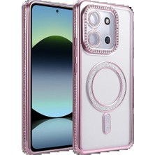 Techroid Xiaomi Redmi 15C 4g Joke Simli Magneticsafe Kılıf - Pembe