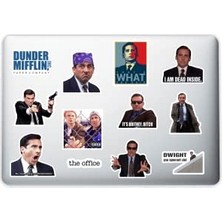 The Office Temalı Dekoratif Sticker Seti 010; Laptop, Notebook, Tablet ve Telefon Için