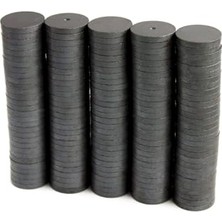 150 Adet Siyah Büyük Boy Yuvarlak Mıknatıs, 25X3