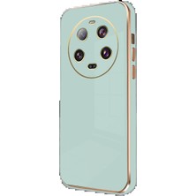 Techroid Xiaomi Mi 14 Ultra Kılıf Volet Silikon - Açık Yeşil
