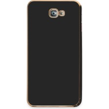 Techroid Samsung Galaxy J7 Prime Kılıf Volet Silikon - Siyah