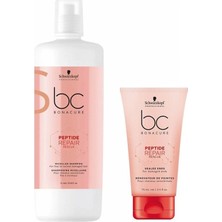 Schwarzkopf  Bc Acil Kurtarma Şampuan 1000 ml + Acil Kurtarma Kırık Uç Önleyici 75 ml