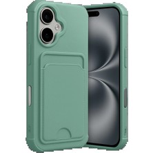 Techroid Apple iPhone 17 Kelvin Kartvizitli Silikon - Açık Yeşil