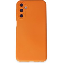 Techroid Samsung Galaxy M34 5g Kılıf Nano Içi Kadife Silikon - Turuncu