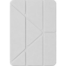 Techroid Apple iPad 2025 10.9 10.nesil (A16) Mera Kalemlikli Tablet Kılıfı - Gri