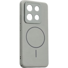 Techroid Xiaomi Redmi Note 13 Pro 4g Mika Pc Magsafe Kapak - Gri