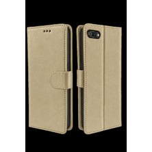 Techroid Realme C2 Trend S Plus Kapaklı Kılıf - Gold