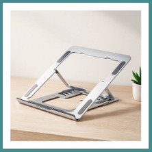 Bezos Katlanabilir Alüminyum Laptop Stand 6 Açılı Gümüş Mac