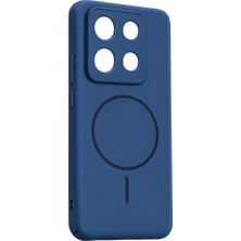 Techroid Xiaomi Redmi Note 13 4g Mika Pc Magsafe Kapak - Mavi