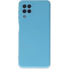 Techroid Samsung Galaxy A22 Kılıf Nano Içi Kadife Silikon - Mavi