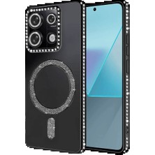 Techroid Xiaomi Redmi Note 13 Pro 4g Joke Simli Magneticsafe Kılıf - Siyah