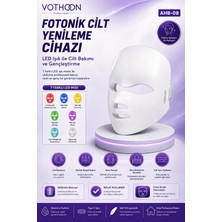 Techroid 7 Renk LED Fototerapi Yüz Maskesi Işık Terapili Cilt Bakım Cihazı Profesyonel Ev Bakımı