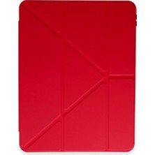 Techroid Xiaomi Pad 6 Kılıf Kalemlikli Mars Tablet Kılıfı - Kırmızı