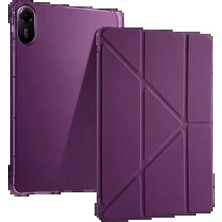 Techroid Xiaomi Redmi Pad 2 Kalemlikli Mars Tablet Kılıfı - Mürdüm