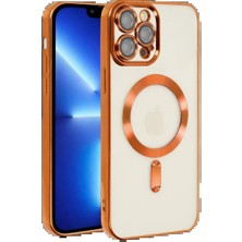 Techroid Apple iPhone 13 Pro Kılıf Kross Magneticsafe Kapak - Turuncu